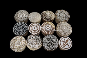 designer Traditional Hand-block Wooden Tea Light <b>Candle</b> Holder Rustic Design Home Christmas Decor Boxed Diwali Decor - Product Image 1
