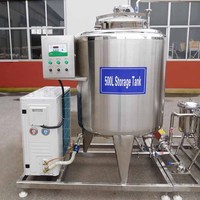 Réservoir de pasteurisation et de refroidissement du lait de 100L, 200L, 500L, 1000L pour ferme