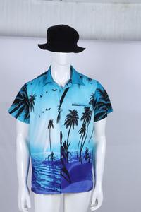 เสื้อฮาวายโพลีเอสเตอร์สำหรับผู้ชายเสื้อพิมพ์ลายโพลีเอสเตอร์เสื้อผ้าลำลอง - Product Image 3