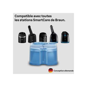 Cartouches de rechange 3-en-1 pour stations de nettoyage de rasoirs à visage, lot de 6, triple lame, lavables - Product Image 2