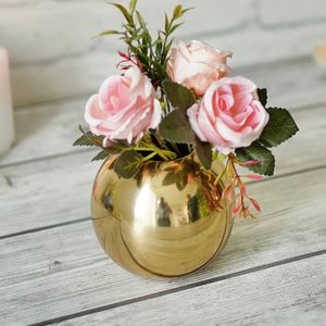 Jarrón de Flores Pequeño de Hierro para Mesa, Estilo Costero, HF CRAFTS - Product Image 4