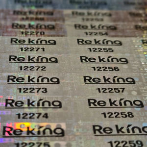 Custom Printed Holographic Adhesive Paper Hologram <b>Stickers</b> with Serial Numbering for Product Packaging <b>Labels</b> - Product Image 1