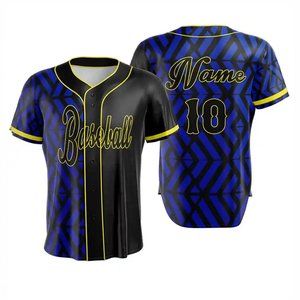 Camisetas de Béisbol para Hombre, Manga Corta, Ropa de Béisbol y Sóftbol, Poliéster de Alta Calidad, Cuello en V, Antibacterianas, Transpirables y de Secado Rápido - Product Image 1