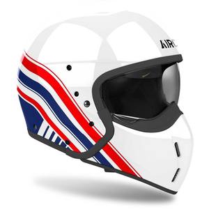 Casque de sécurité rabattable Airoh J110 Eon, blanc brillant, en ABS, pour hommes, pour la conduite urbaine, état neuf - Product Image 4