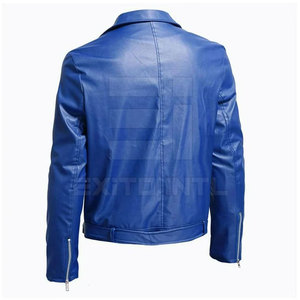 Veste en cuir pour homme, couleur personnalisée, logo sur le devant, respirante, écologique, style streetwear, automne-hiver, meilleure qualité, prix bas - Product Image 6