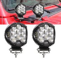 Lampu Sorot Spot Flood Combo Bulat 5 Inch 58W Amber Yellow LED Offroad Lampu LED Mengemudi Lampu Kerja untuk Truk Pikap UTV 4x4 Mobil