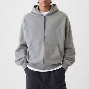 เสื้อมีฮู้ดสำหรับผู้ชายผ้าคอตตอนปักไหล่ของผู้ชายเอวลอยได้พอดีตัวฮิปฮอปป้องกันการหดตัวเป็นมิตรกับสิ่งแวดล้อมทำจากผ้าฝ้าย100% ออกแบบได้ตามที่ต้องการ - Product Image 3