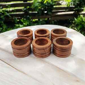 Stylish Rattan Napkin <b>Rings</b> Elegant Dining Experience Wicker Table Decor - Product Image 2