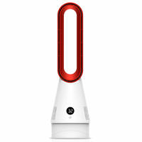 Ventilateur tour sans pales 2-en-1 chaud et froid avec purificateur d'air, télécommande et économie d'énergie