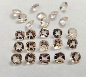Natural <b>Peach</b> Color 8mm Morganite Cushion Faceted AAA Quality- Loose Morganite <b>top</b> quality - Product Image 4