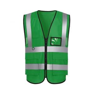 Vêtement de travail haute visibilité, veste de sécurité sans manches avec bande réfléchissante pour les travailleurs du bâtiment et les travailleurs en extérieur - Product Image 5