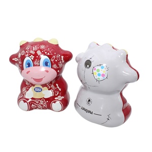 Contenedor de Hojalata con Forma de Vaca Impreso Personalizado con Dos Latas para Envasado de Dulces, Logotipo Personalizado - Product Image 2