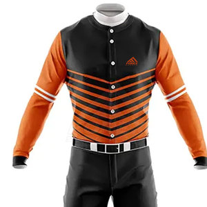 Nueva llegada Ropa deportiva 100% Tela de poliéster Uniforme de béisbol Mejor precio Uniforme de béisbol - Product Image 4