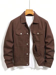 Chaqueta Vaquera para Hombre, Invierno, Casual, Reversible, Ecológica, Transpirable, Tallas Grandes, Botones, Algodón, Tejido, Oversize, OEM BD - Product Image 3
