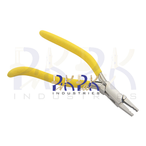 Standard Crimping Plier 150mm Straight Jaws W/ Spring & Gun Handles Matt Foam Grips Joint Box jewelry bead & wire crimp plier - Product Image 5