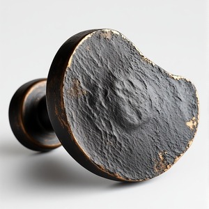 ลูกบิดประตูทรงไม่เรียบสไตล์วินเทจสีดำเคลือบด้านงานฝีมือป้องกันการกัดกร่อนติดตั้งง่ายวิลล่าโรงแรม - Product Image 5