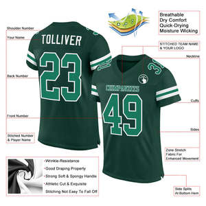 Maillot de Football américain pour jeunes respirant léger uniforme personnalisé pour les séances d'entraînement des écoles universitaires Youth Fit - Product Image 4