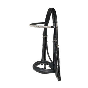Weymouth Dressage Bridle - Black <b>Sports</b> & Entertainment <b>Outdoor</b> <b>Affordable</b> <b>Luxury</b> <b>Sports</b> Horse Racing Bridle Customization - Product Image 4