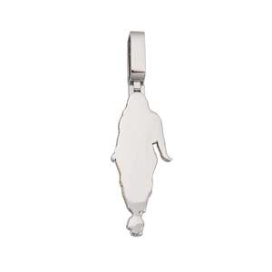 Pendentif logo personnalisé GODDESS en or 14 carats avec moissanite et breloques diamant - Product Image 5