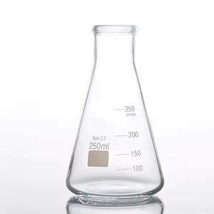 Fiole Erlenmeyer à col large de 100ml de qualité laboratoire en verre borosilicaté avec bord renforcé - Product Image 6
