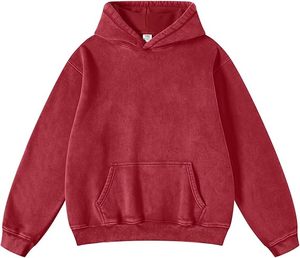 Pull-over à capuche pour hommes grande taille en coton épais avec impression d'autocollants en strass Streetwear surdimensionné pour la saison de printemps vente en gros - Product Image 4