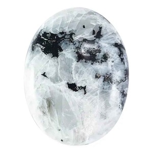 Pierre de lune arc-en-ciel polie, pierre de cristal naturelle, pierre de préoccupation, vente en gros - Product Image 6