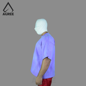 T-shirt Homme Personnalisé Brodé, Coupe Ample, Effet Délavé Vintage, 100% Coton Biologique, Écologique, Séchage Rapide, Manches Courtes - Product Image 5