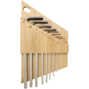 Allen Sustainable <b>Bamboo</b> Tool Set <b>Crafts</b> with Natural Wood Gadget Collection - Product Image 6