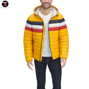 ¡Novedad de 2024! Chaqueta acolchada larga de tela pesada a la moda informal para hombre, chaqueta de invierno con capucha, patrón de Color de invierno - Product Image 3