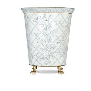 Poubelle d'intérieur de conception unique de haute vente en métal avec fini plaqué or parfait pour la forme élégante de taille personnalisée d'hôtel - Product Image 2