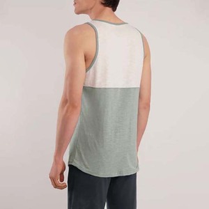Débardeur de sport décontracté pour homme, personnalisable avec logo, séchage rapide, en coton et polyester respirant, idéal pour l'été, la gym, grandes tailles, color block - Product Image 3