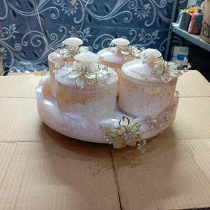 Ensemble de pots en résine époxy élégant, magnifiquement conçu pour la décoration de la maison et la nourriture, cadeau idéal pour toutes les occasions - Product Image 4