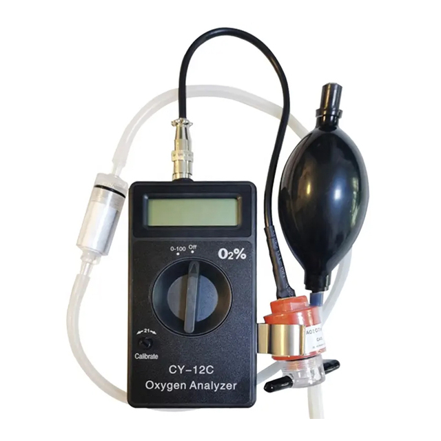 CY-12C Portable Oxygen Meter Full Range Oxygen Content Detector Handheld Oxygen Concentration Analyzer
