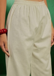 Ensemble Kurta Pant avec Dupatta Salwar Suit pour femmes Trendmalls, broderie ethnique, mariage, toutes saisons (G287-Offwhite) - Product Image 6