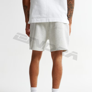 Shorts cargo en coton pour hommes, logo personnalisé, coupe mi-baggy, longueur genou, couleur unie, streetwear d'extérieur, confortable, décontracté, anti-plis - Product Image 1