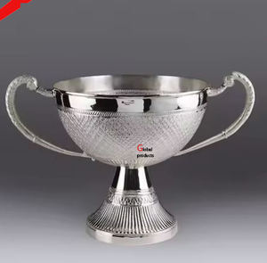 classic look metal blue and <b>golden</b> fruit and dessert serving bowl for hotel restaurant and <b>bar</b> - Product Image 2