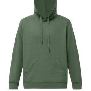 Sudadera con Capucha Verde Unisex, Sudadera con Capucha Lisa de Felpa de Algodón Premium, Ropa de Invierno, Estilo Urbano Informal, Corte Regular, al por Mayor - Product Image 2