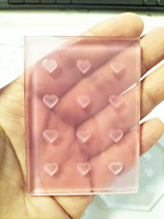 Joli matériel de verre réutilisable clair cils porte-colle plateau palette Pad cristal cils carrelage conseil cils accessoires