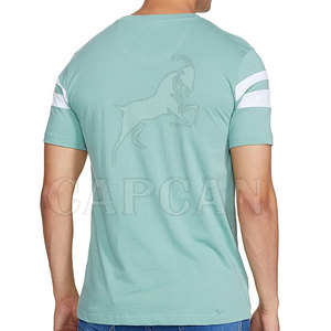 T-shirts en coton à manches courtes pour hommes, coupe classique, personnalisables, vente en gros, séchage rapide, respirants, col rond, haute qualité, couleur unie CAPCAN, 2024 - Product Image 2