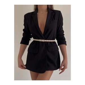 Wide, Thin Women's <b>Belt</b> with <b>Gold</b> Buckle, Suitable <b>for</b> Jackets, <b>Dresses</b>, and Shirts. - BEIGE - Product Image 6