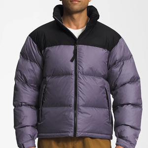 Vestes matelassées pour hommes OEM, mode d'hiver, design personnalisé, col en fourrure, vêtements d'extérieur, streetwear, veste matelassée décontractée universelle - Product Image 1