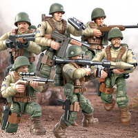 Ww2 soldats armée figurines d'action militaires Kits de modèles en plastique jouet allemand armée hommes pistolets armes équipement militaire