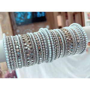 Best Quality Hand Work Fashion Bangle Set Hot Sale Ladies Luxury Style Bridal Jewelry Collection Bangles Small Changes Occur - Product Image 1