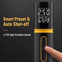 Professional 150 PSI 4500mAh Cordless Handheld Electric Tyre Pump Smart Auto Car Air Pump Portable Air Compressor Tire Inflator