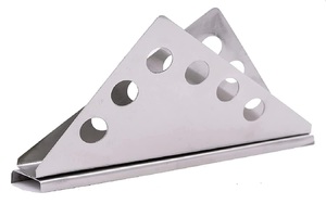 Porta Servilletas Moderno de Acero Inoxidable con Diseño Triangular, Organizador de Mesa Duradero y Estable para Bares, Restaurantes, Hoteles y Hogar - Product Image 2