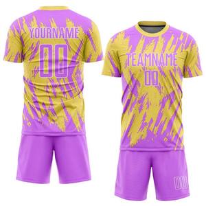 Kits de football hommes équipe de Football porter respirant Polyester uniforme conception de qualité enfants adultes vêtements de Sport ensembles d'uniformes de football - Product Image 3