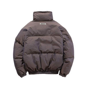 Manteau matelassé d'hiver tendance Streetwear élégant pour hommes avec capuche et bouffant Vêtements d'extérieur en toile épaisse et chaude Logo avant brillant - Product Image 6