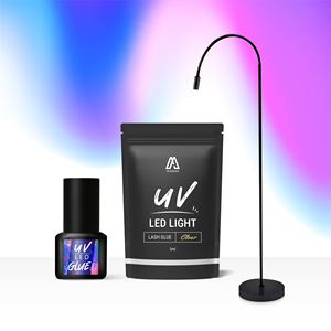Venta al por mayor de adhesivos impermeables para pestañas con luz LED UV - Product Image 1