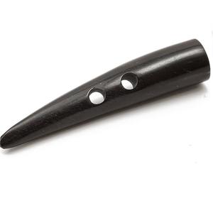 Botones de palanca ecológicos de alta calidad, diseño de ágata de cuerno Natural de 2 agujeros, logotipo personalizado, abrigo pulido, característica impermeable - Product Image 1