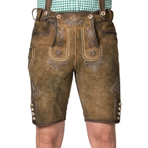 Nouveau style, best-seller : Lederhosen traditionnels bavarois allemands, taille haute, qualité supérieure, formels, pour l'Oktoberfest, style Trachten, OEM - Product Image 6